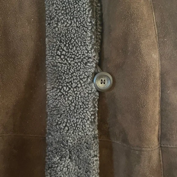 Brown Shearling Coat - Picture 4 of 7